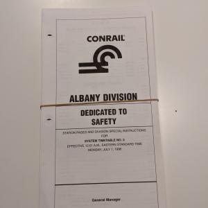 Conrail Albany Division Employee Timetable, 1996-01-01, No. 3