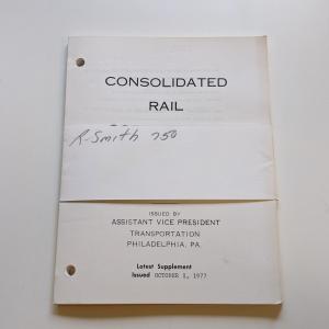 Conrail Freight Schedules, 1977-10-01