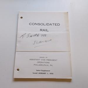 Conrail Freight Schedules, 1978-01-01