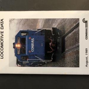 Conrail Locomotive Data, 1989-08