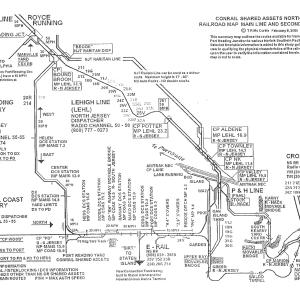 Conrail Shared Assets North Jersey Railroad Map
