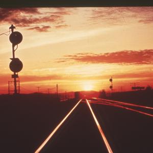 Signal at sunset