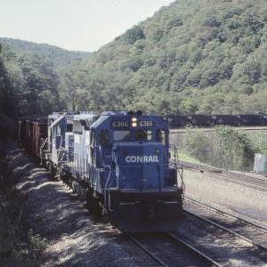 SD40-2 6366 at Horseshoe Curve