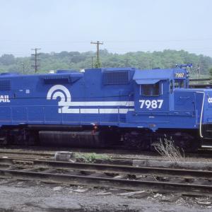 GP38-2 7987 in Rutherford, PA
