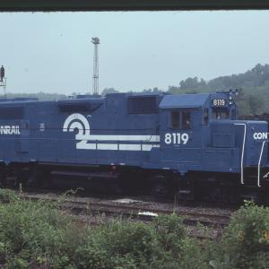 GP38-2 8119 in Rutherford, PA