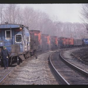 N12 Caboose 24533 on Speno Rail Train in Rutherford, PA