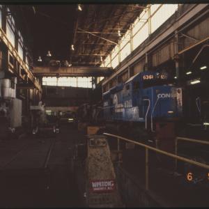 SD40-2 6361 in Enola Diesel Shop in Enola, PA
