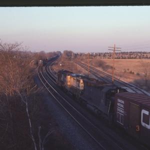 SD40-2 6438 Passing Wrecked RS3m 9904 in Hershey, PA