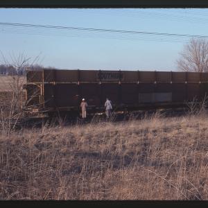 GP38-2 7968 on Wrecked Train at Hershey, PA