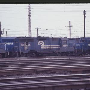 Wrecked GP35 3666 in Enola, PA