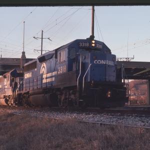 GP40-2 3318 in Columbia, PA