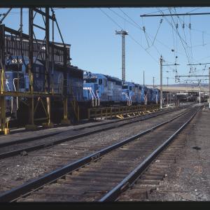 SD40s 6345 and 6242 with GP38-2 8085 in Harrisburg, PA