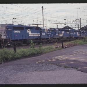 SD40-2s 6480, 6457, 6382, and 6421 in Harrisburg, PA