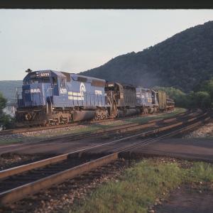 SD45 6099 and SD40s 6341 and 6292 in Duncannon, PA