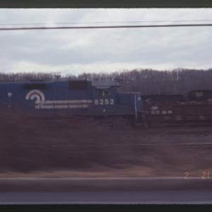 GP38-2 8252 in Rutherford, PA