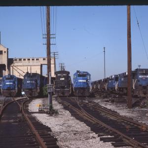 Stored Motive Power at Rutherford, PA