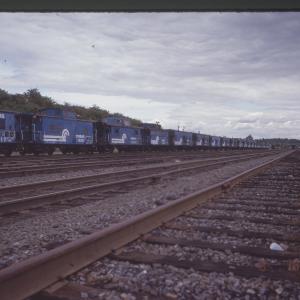 Stored Cabooses at Rutherford, PA