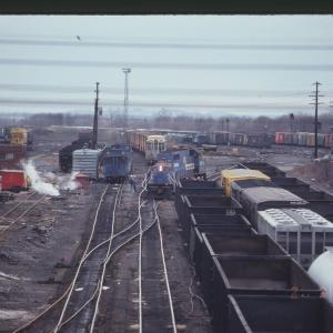 Wrecked MT6 1120 and SD38 6958 at Rutherford, PA