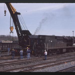 Wrecked E44s 4400 and 4439 at Rutherford, PA