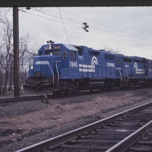 GP38 7845 in Columbia, PA