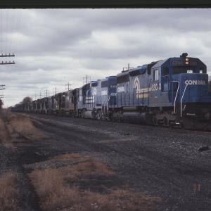 String of Norfolk & Western Engines heading to Scrap behind SD40 6300 and GP38-2 8120 in Cleona, PA
