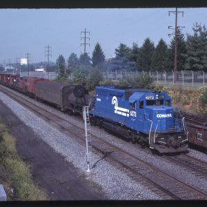 SD40 6272 with Speno Rail Train