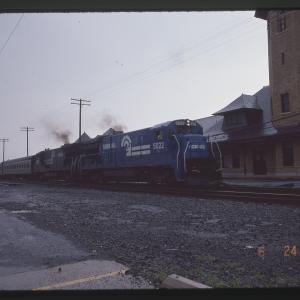 B36-7s 5022 and 5029 Pulling NJ Transit Coaches in Lebanon, PA