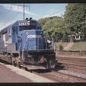 SD40-2s 6383 and 6387 in Ridley Park, PA