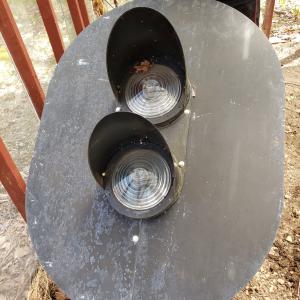 Former DL&W signal, sign, and mast