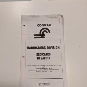 Conrail Harrisburg Division Employee Timetable, 1996-01-01, No. 2