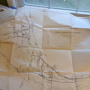Map of Chicago and Calumet District showing Indiana Harbor Belt Railroad