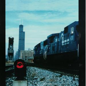 Photograph of Conrail Locomotives in Chicago
