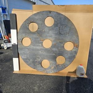 PRR position-light Round Background with 7 lamp holes, likely for a Spider Arm