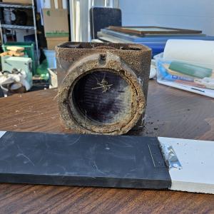 PRR position-light Lamp with flat, red lens and without hood (visor)