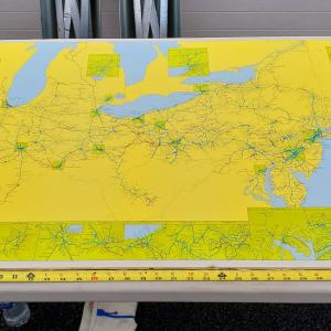 Conrail System Map 1992 (with Connecting Short Lines)
