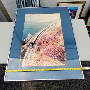 RoadRailer train along east side of Hudson River