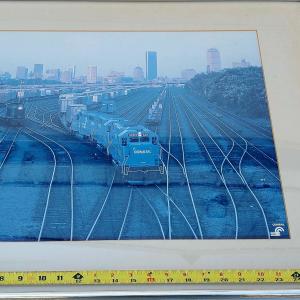 Boston Beacon Park Trailvan Terminal with Trailvan train departing