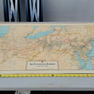 Pennsylvania Railroad Regional Map 1955-11