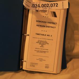 NJ Transit Emp Timetable No. 2 Hoboken and Newark Districts, 1984-09-16