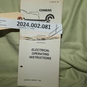 CT290 Electrical Operating Instructions 1982-01-01