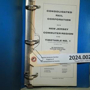 CR New Jersey Commuter Region Timetable No. 1, 1981-10-25