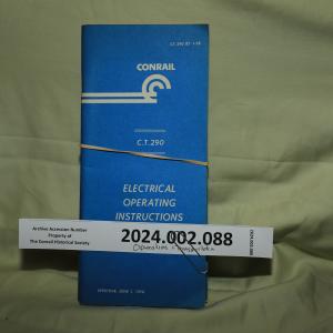 CT 290 Electrical Operating Instructions, 1978-06-01