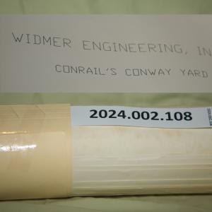 Track diagram by Widmer Engineering showing  proposed engine house and yard changes, 1990-01-01
