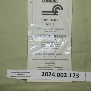 Western Region Timetable, 1988-06-26
