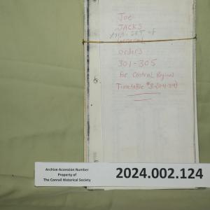 Central Region General Orders Nos. 301-305