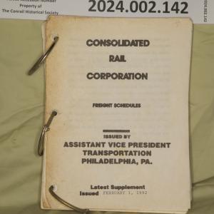 CR Freight Schedule Book, issued 1992-02-01