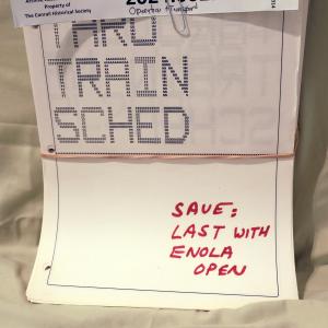 Train Schedule, April 1993