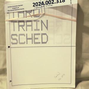 Train Schedule, August 1996