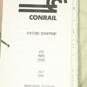 ZTS Maps, Harrisburg Division, Vol. 3, July 1989