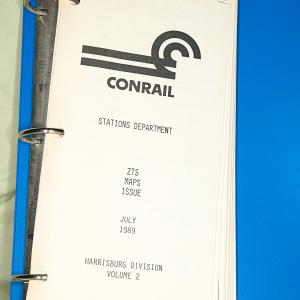 ZTS Maps, Harrisburg Division, Vol. 2, July 1989